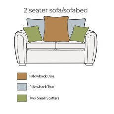 Memphis 2 Seater Sofabed (Pillow Back) Memphis 2 Seater Sofabed (Pillow Back)