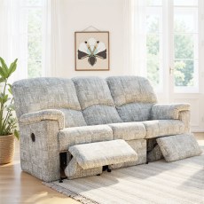 G Plan Chloe 3 Seater Double Recliner in Fabric G Plan Chloe 3 Seater Double Recliner in Fabric