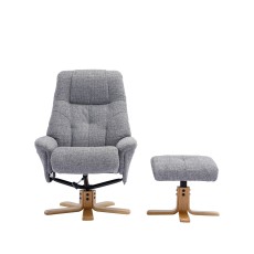 Elodie Swivel Recliner in Fabric