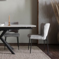 Baker Furniture Maya Dining Chair Light Grey Pair Baker Furniture Maya Dining Chair Light Grey Pair