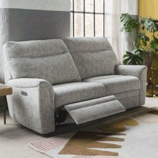 Hudson Double Power Recliner Large 2 Seater Sofa With Button Switches Single Motor Hudson Double Power Recliner Large 2 Seater Sofa With Button Switches Single Motor
