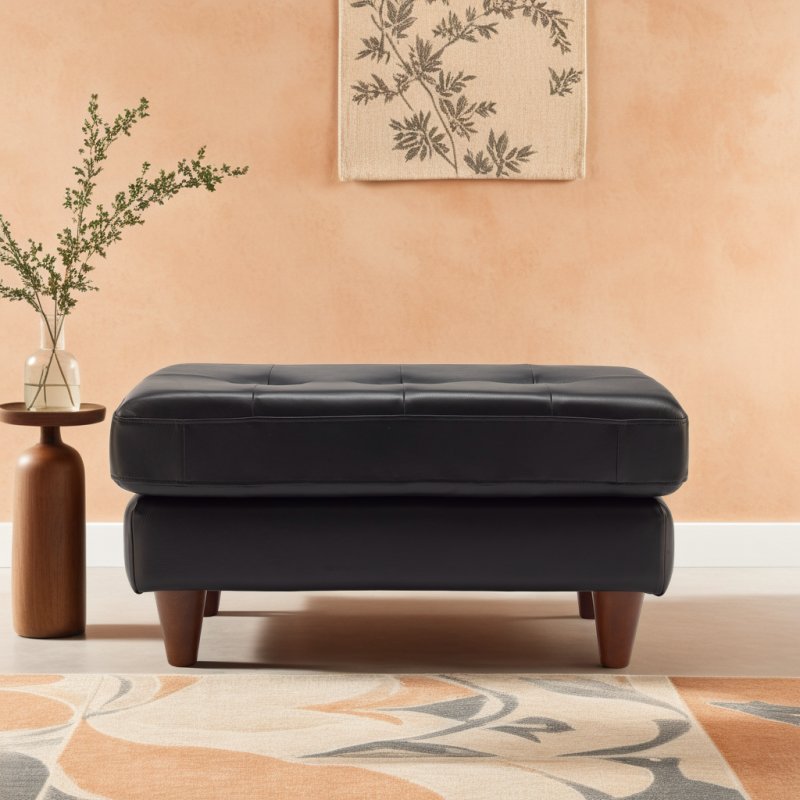 G Plan Vintage G Plan Vintage Agatha Footstool In Leather