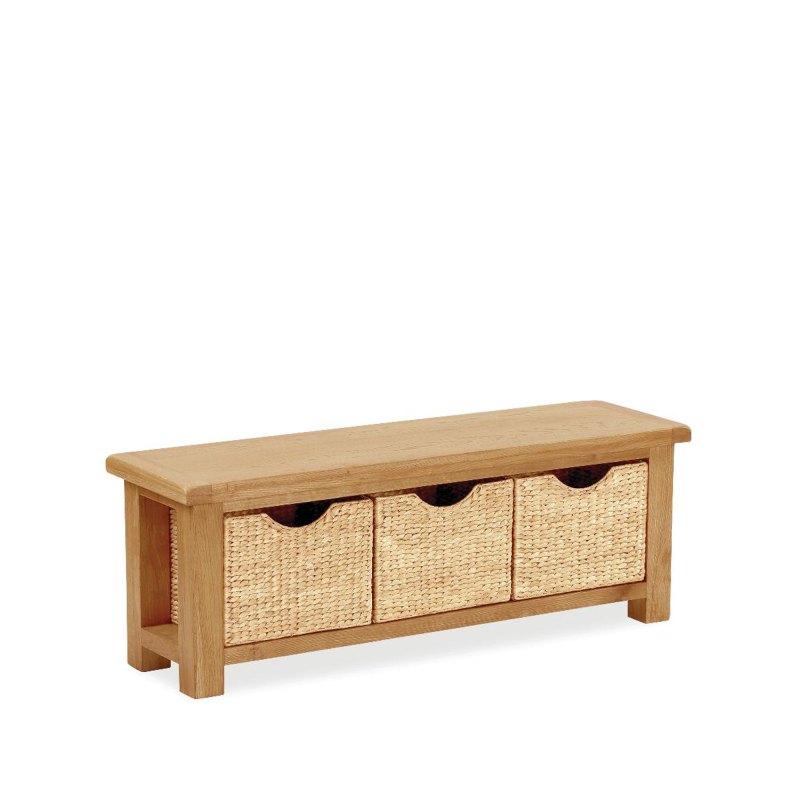 Global Home Salisbury Bench with Baskets