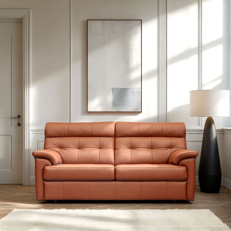 G Plan Laurie 3 Seater Sofa In Leather