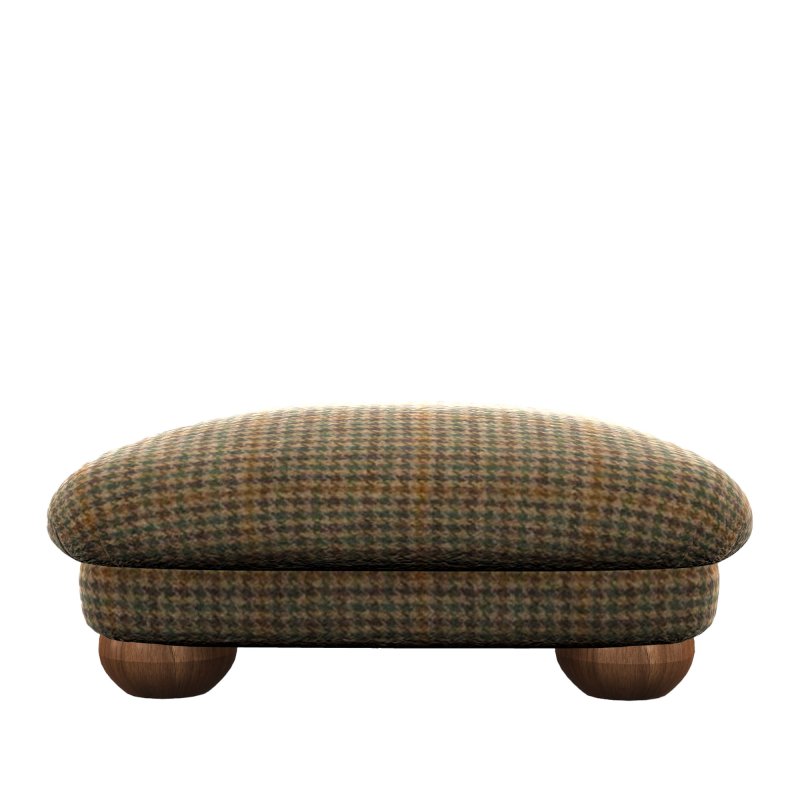 Old Charm Mini Footstool in Fabric