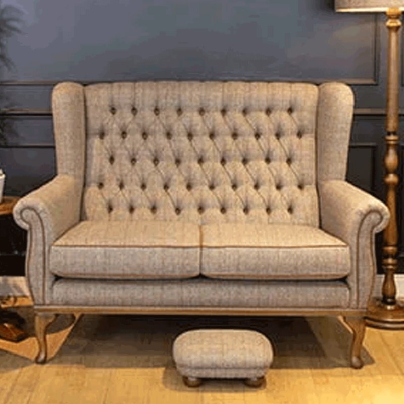 Old Charm Watton Compact 2 Seater Sofa in Fabric