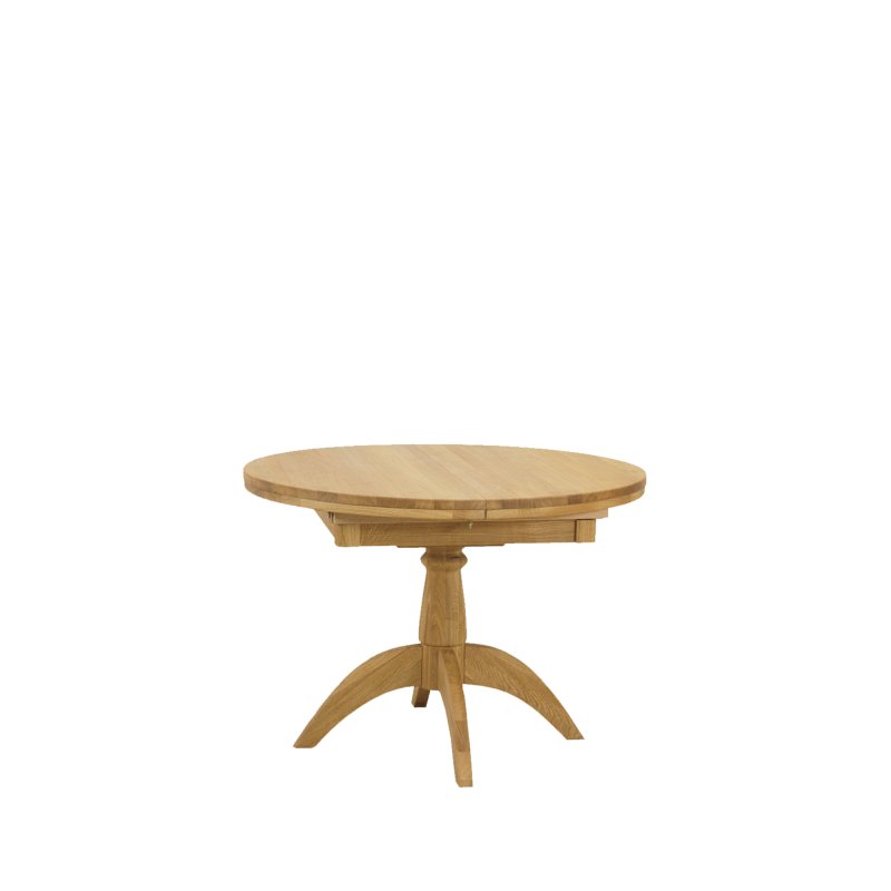 TCH Furniture Windsor Round Extending Table, Single Pedestal