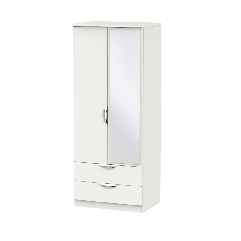 Welcome Furniture Camden 2ft6 2 Drawer Mirror Robe