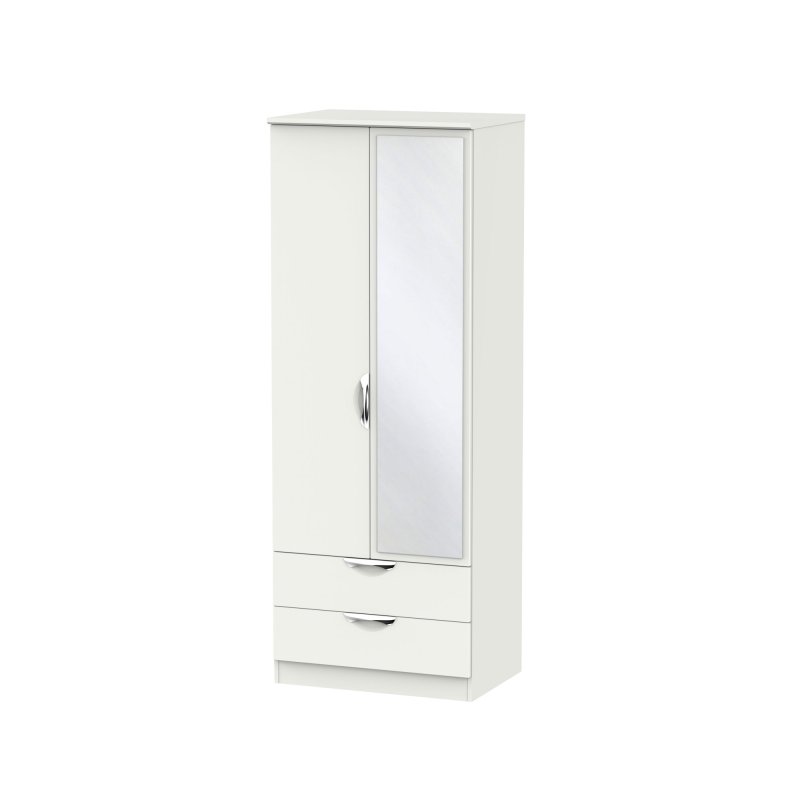 Welcome Furniture Camden Tall 2ft6 2 Drawer Mirror Robe