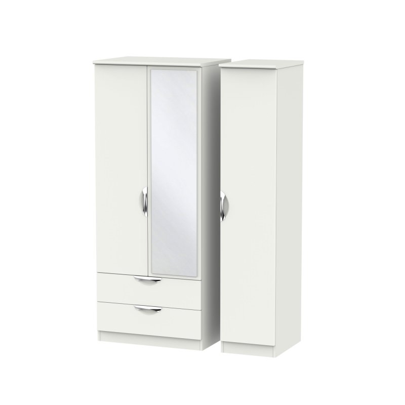 Welcome Furniture Camden Triple 2 Drawer Mirror Robe