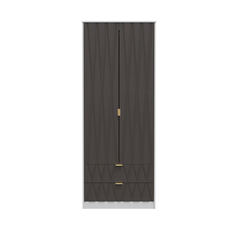 Welcome Furniture Diamond 2 Drawer Wardrobe