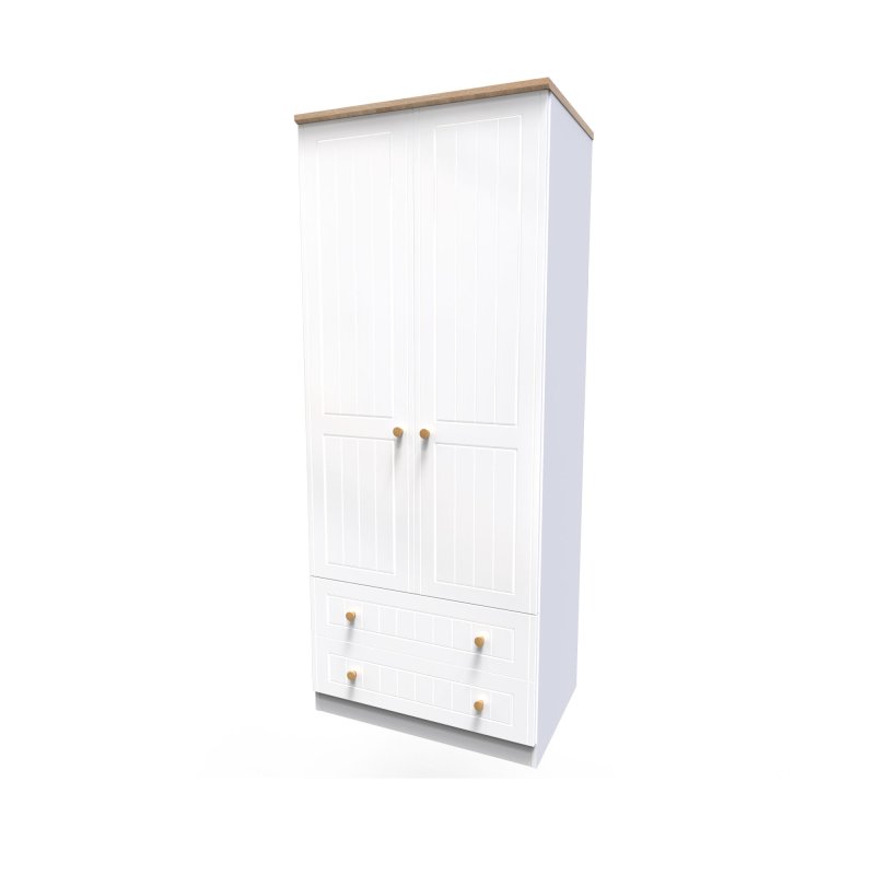 Welcome Furniture Warwick 2ft6 2 Drawer Robe