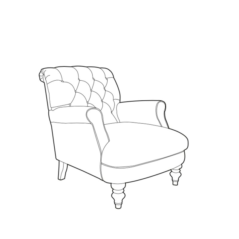 Westbridge Archie Chair in Fabric