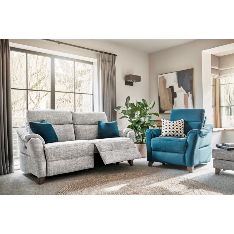 G Plan G Plan Hurst Large Sofa Double Recliner in Fabric