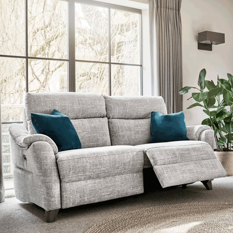 G Plan G Plan Hurst Large Sofa Double Recliner in Fabric