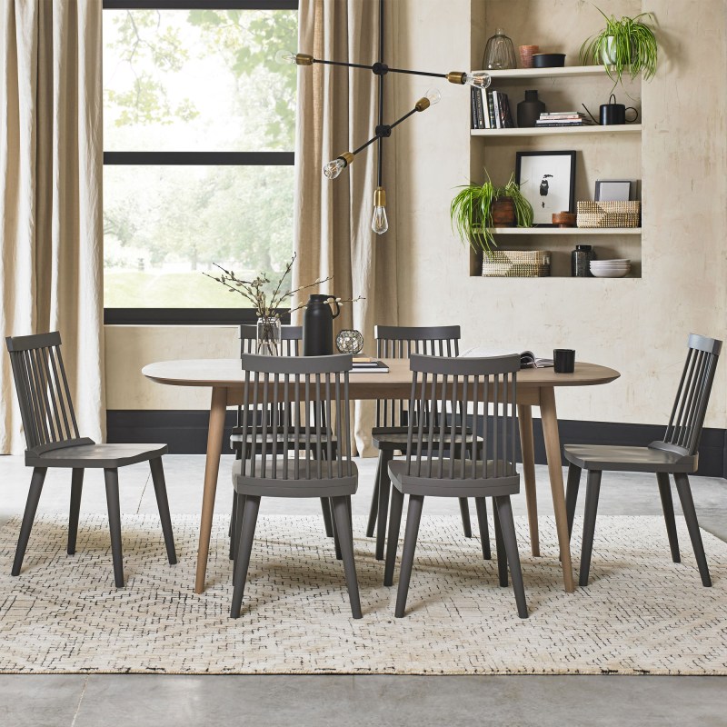 Bentley Designs Dansk Scandi Oak 6 Seater Table