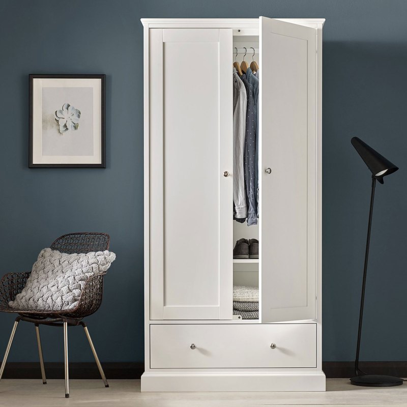 Bentley Designs Ashby White Double Wardrobe