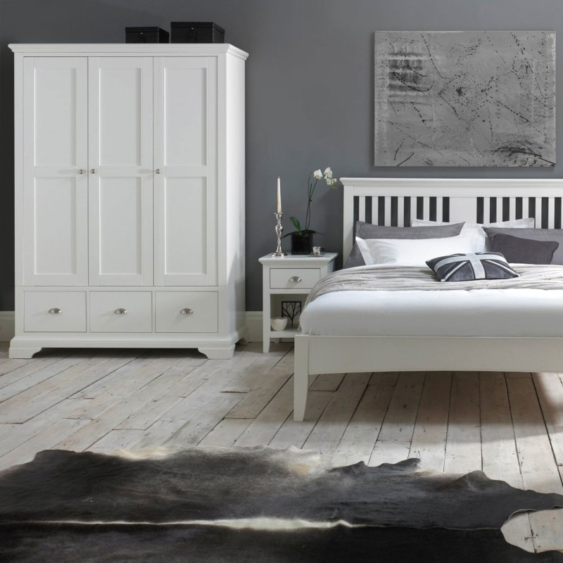 Bentley Designs Hampstead White Triple Wardrobe