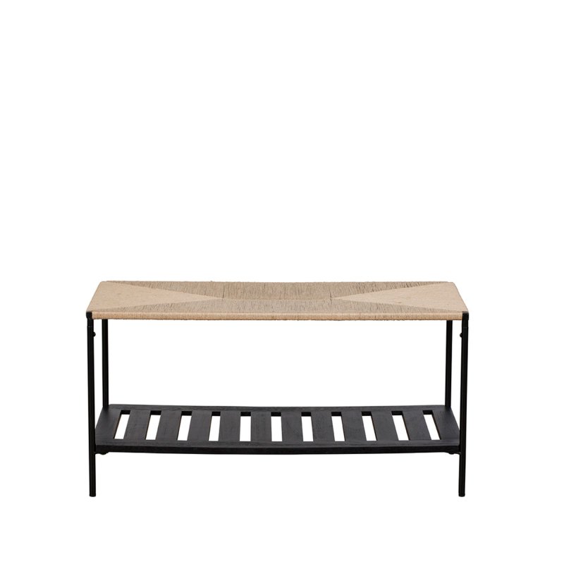 Baker Furniture Raphia Bed End Bench