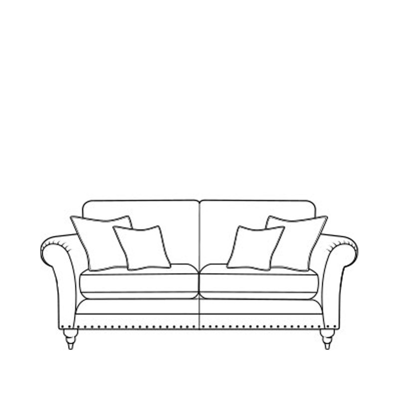 Alstons Upholstery Cleveland 3 Seater Sofa-StandardBk