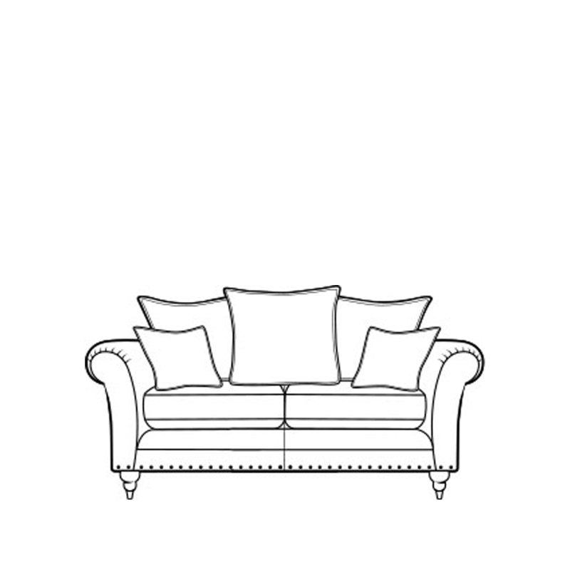 Alstons Upholstery Cleveland 2 Seater Sofa-PillowBk