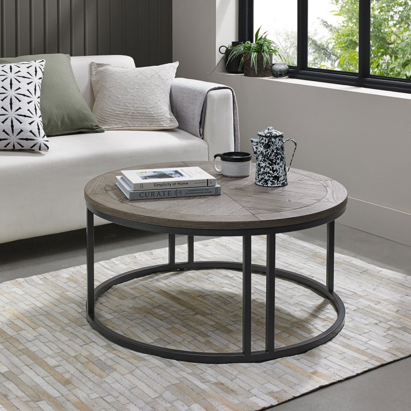 Bentley Designs Monroe Silver Grey Coffee Table