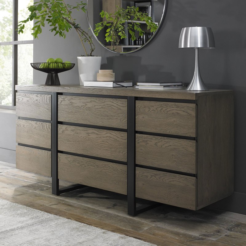 Bentley Designs Tivoli Weathered Oak Wide Sideboard