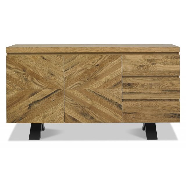 Bentley Designs Ellipse Rustic Oak Wide Sideboard