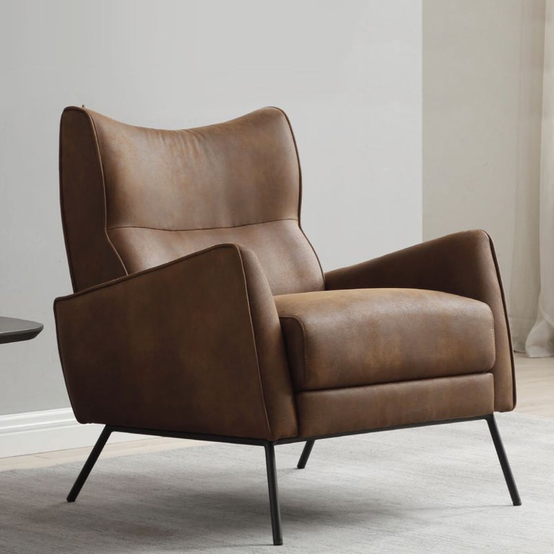 Kyoto Chloe Accent Chair in PU Leather