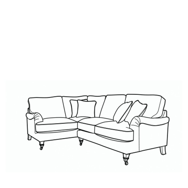 H Collection Dorchester Corner Sofa (L2C/RH2) in Fabric