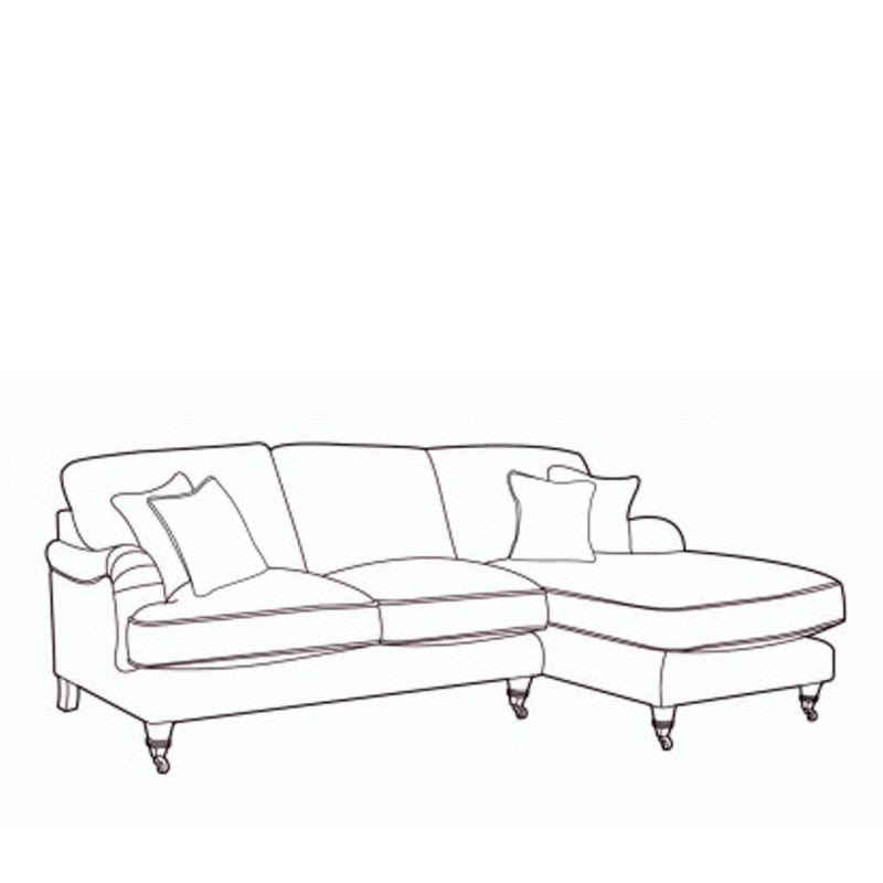 H Collection Dorchester Corner Sofa (LH2/RFC) in Fabric