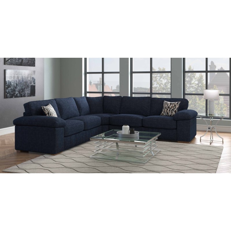 H Collection Jade Corner Sofa (LH1/COR/RH2) in Fabric