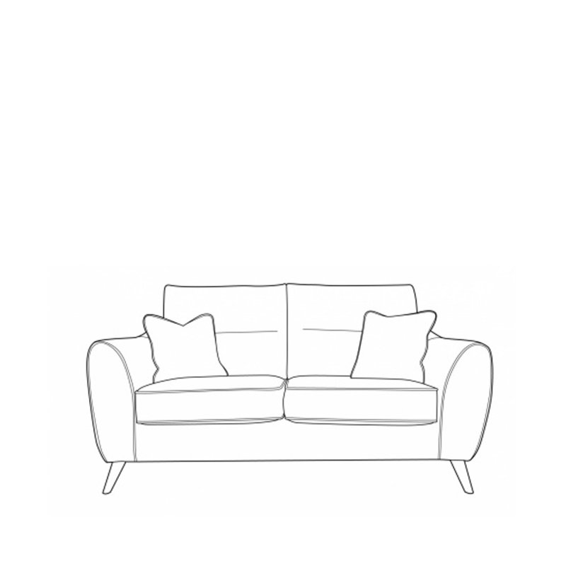 H Collection Arthur 2 Seater Sofa in Fabric