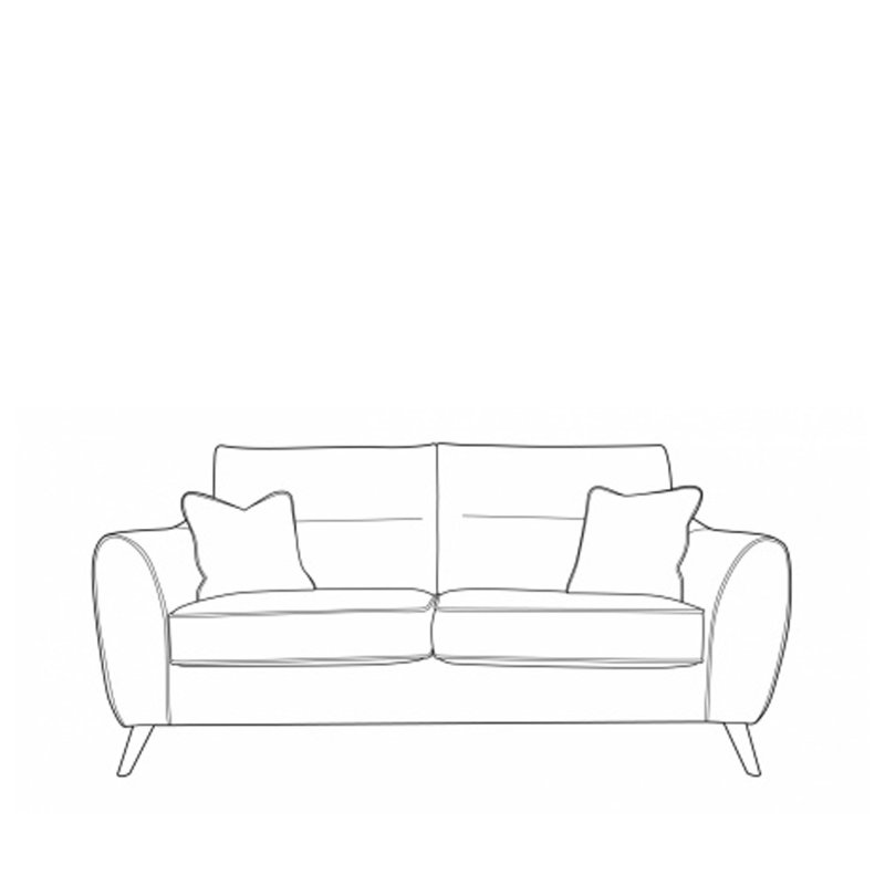 H Collection Arthur 3 Seater Sofa in Fabric