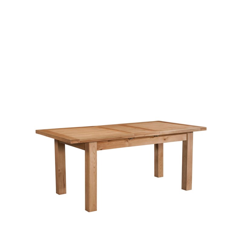 H Collection Arundel Light Oak Dining Table With 1 Extension 120-153 X 80