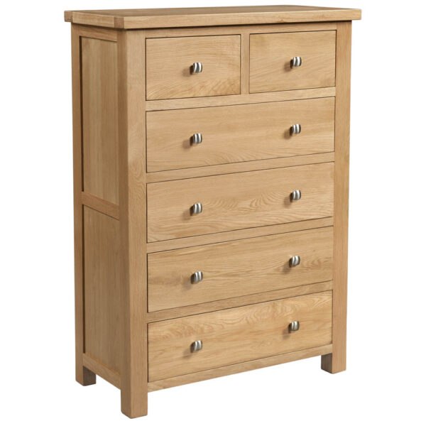 H Collection Arundel LightOak 2 Over 4 Chest