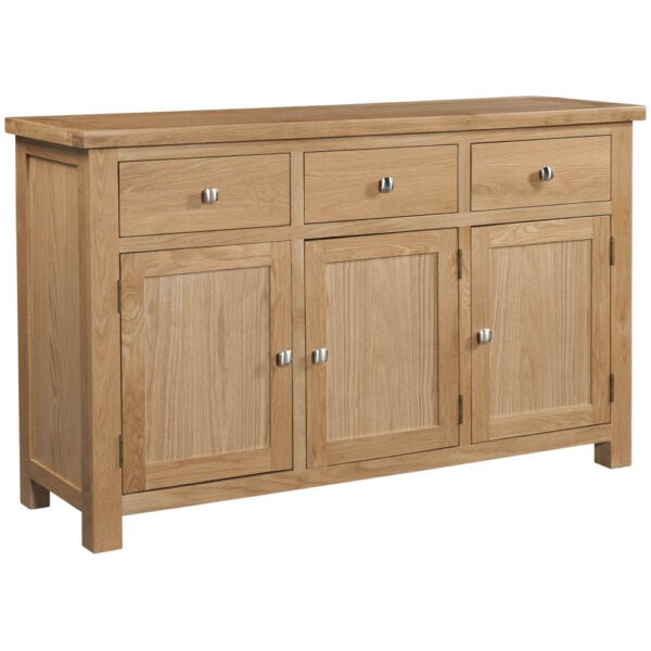 H Collection Arundel LightOak 3 Door Sideboard