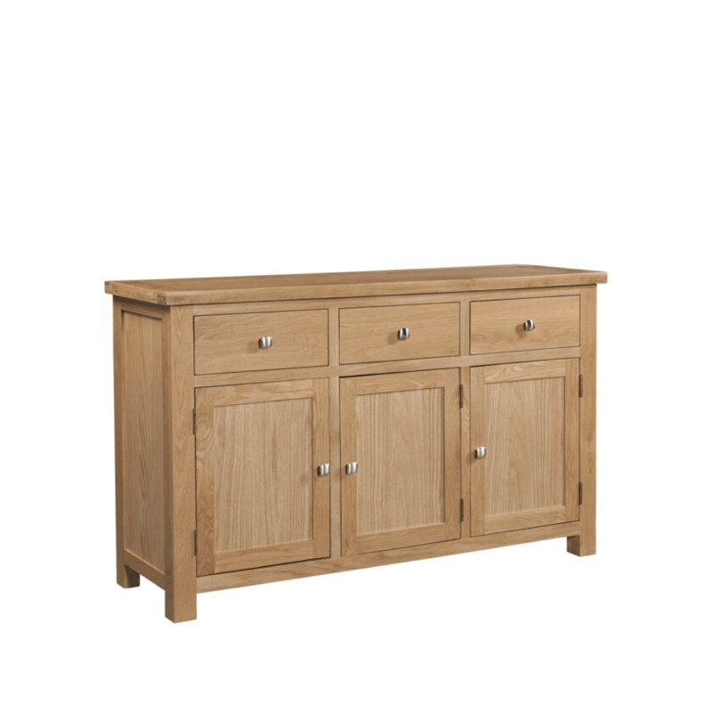 H Collection Arundel LightOak 3 Door Sideboard