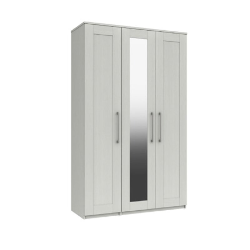 H Collection Avebury Tall 3 Door Robe with Mirror