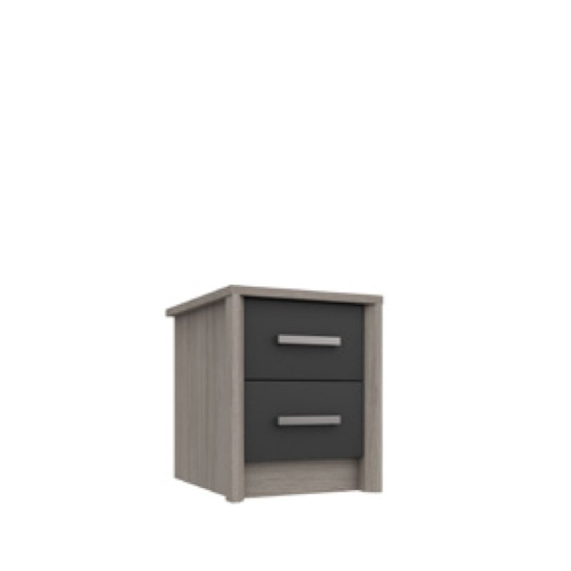 H Collection Foxbury 2 Drawer Bedside