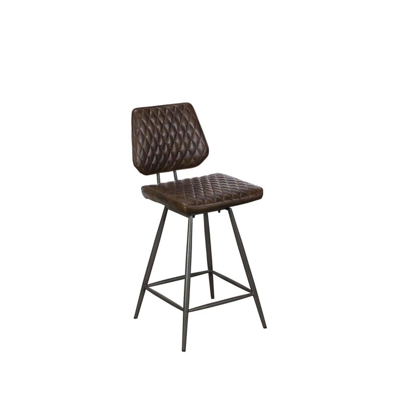Baker Furniture Dalton Bar Chair (Dark Brown PU)