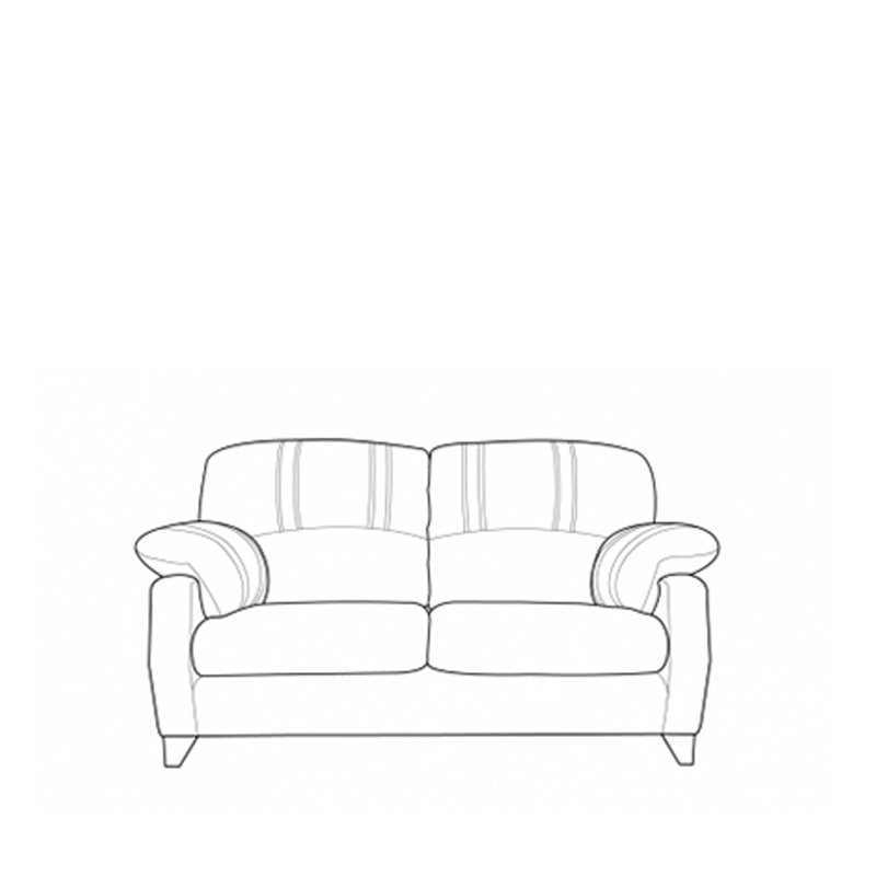 H Collection York 2 Seater Sofa in Leather