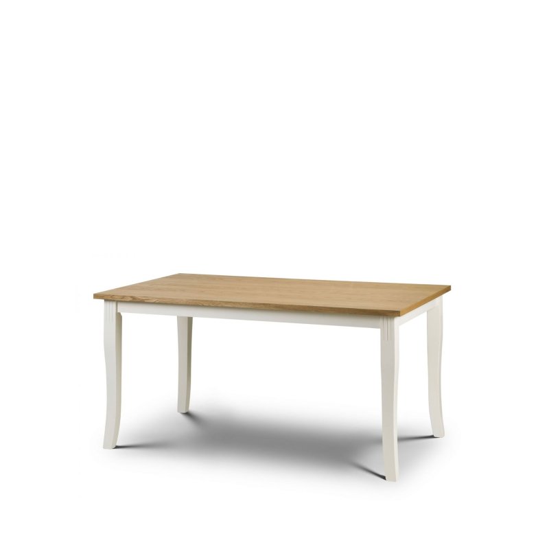 H Collection Hadspen Dining Table Oak and Ivory