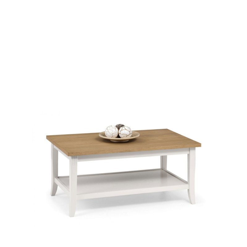 H Collection Hadspen Coffee Table Oak and Ivory
