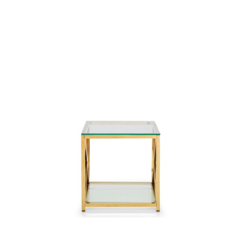 H Collection Kilver Coffee Table - Gold