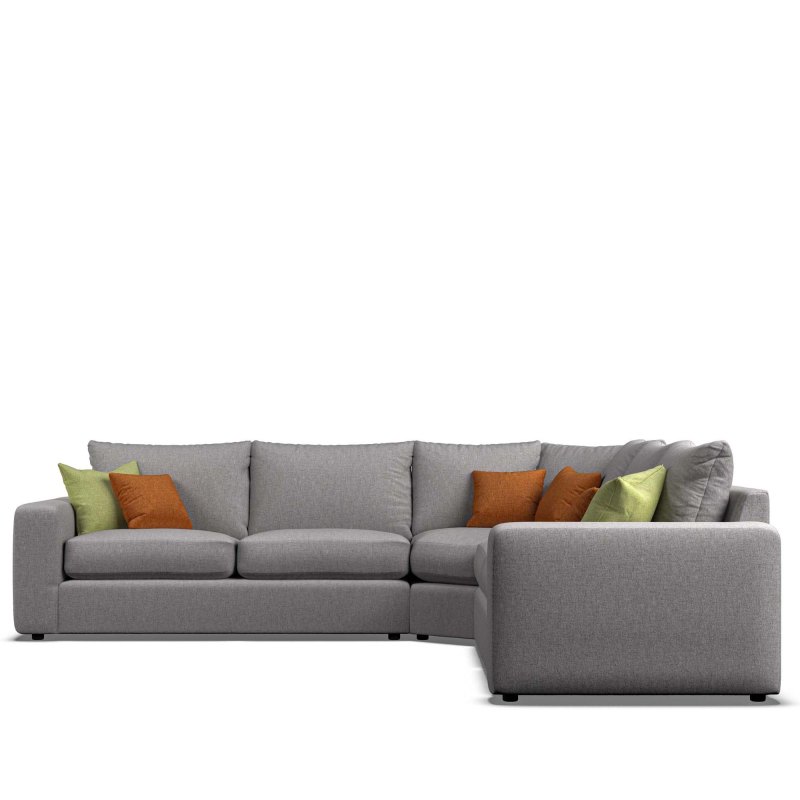 H Collection Arya Large Corner Sofa Fibre