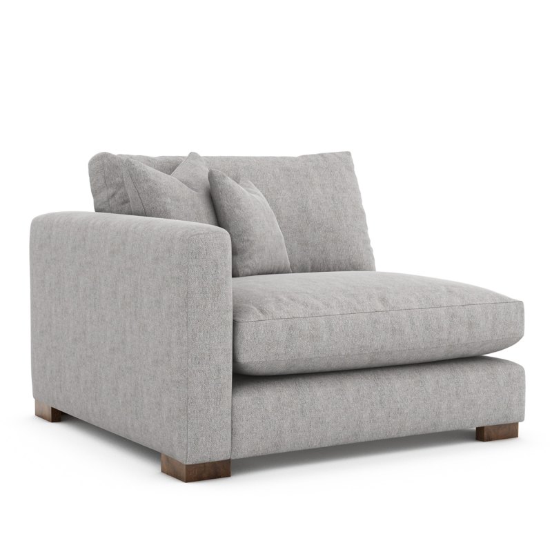 H Collection Maple 1 Arm 1 Seater Fibre LHF