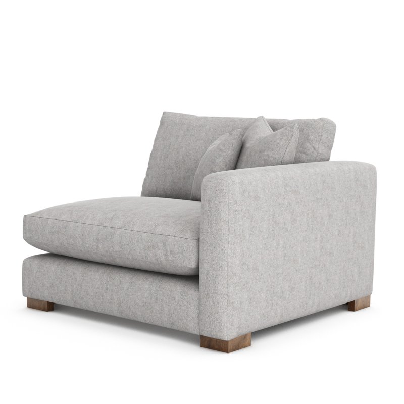 H Collection Maple 1 Arm 1 Seater Fibre RHF