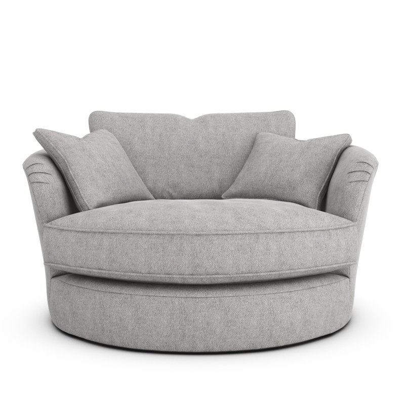 H Collection Orion Cuddler Swivel Chair Foam