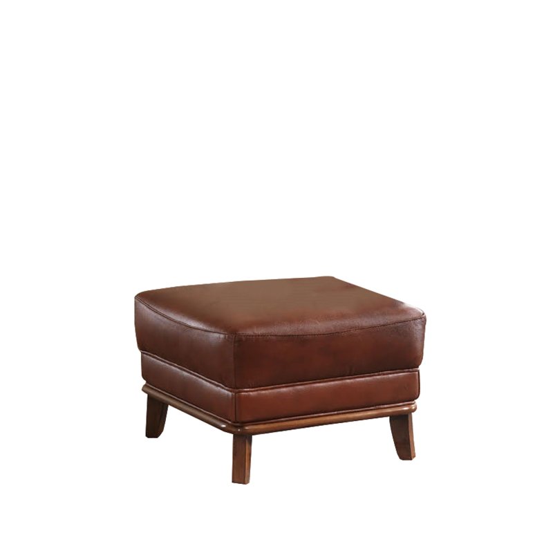 Gradi Carrara Footstool in Leather